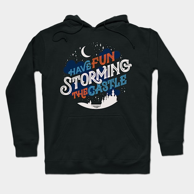 Storming the Castle Hoodie by polliadesign